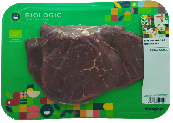 BEEF REAR STEAK BIO – SKIN - FRESH - 300 G