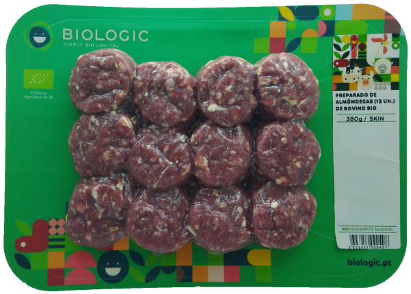 BEEF MEATBALL PREPARATION (12 PCS) BIO – - SKIN - FRESH - 380 G