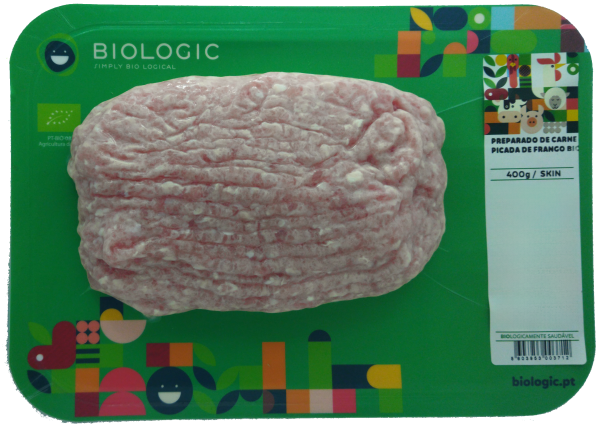 MINCED CHICKEN MEAT PREPARATION BIO – SKIN - FRESH - 400 G