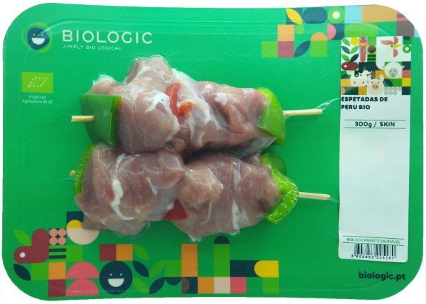 TURKEY SKEWERS BIO – SKIN - FRESH - 300 G